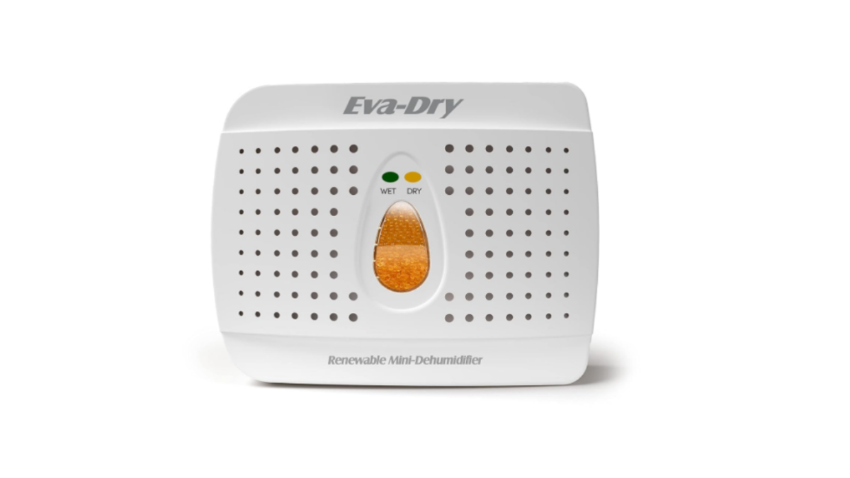 Eva-Dry E-333 Renewable Mini Dehumidifier for Small Rooms, Closets, and Cabinets – Silent Moisture Absorber