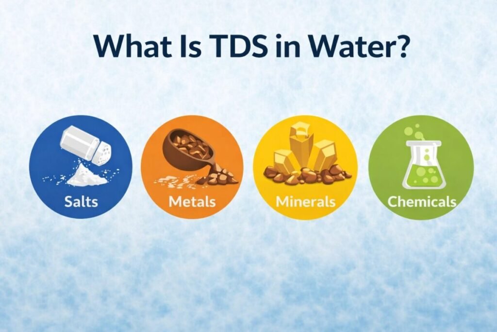 What is TDS in water explained with salts metals minerals and chemicals